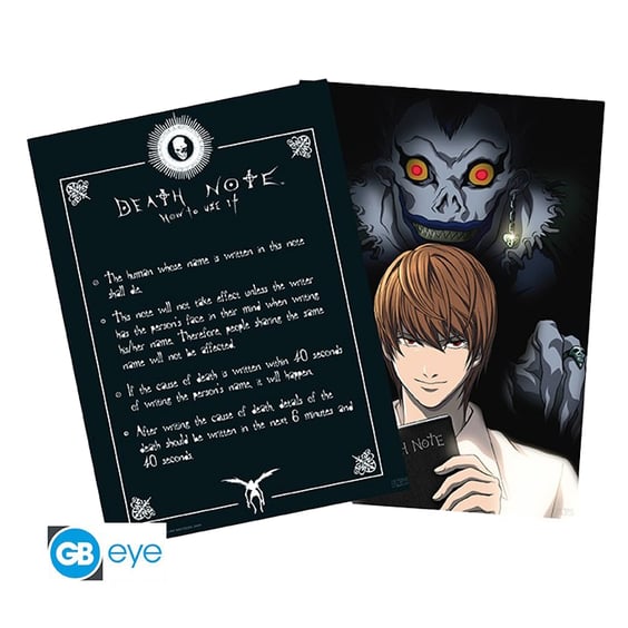 Набор постеров GB Eye: Chibi: Death Note: Light, Ryuk and Death Note (2 шт.), (77473)