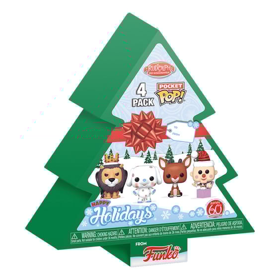 Фигурки Funko Pocket POP!: Rudolph the Red-Nosed Reindeer: 60th Anniversary (4-Pack Tree Holiday), (79943) 3