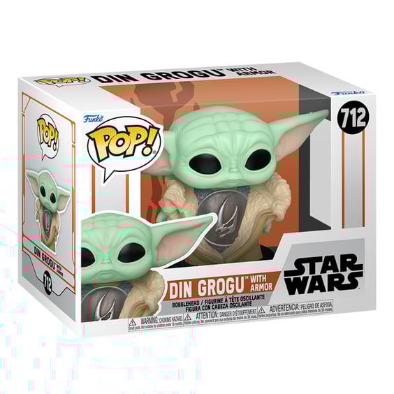 Фігурка Funko POP!: Star Wars: The Mandalorian: Din Grogu w/ Armor, (800044) 3