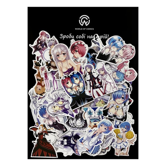 Набор стикеров Re:Zero, (8104)