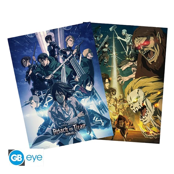 Набір постерів GB Eye: Chibi: Attack on Titan (2 шт.), (81449)