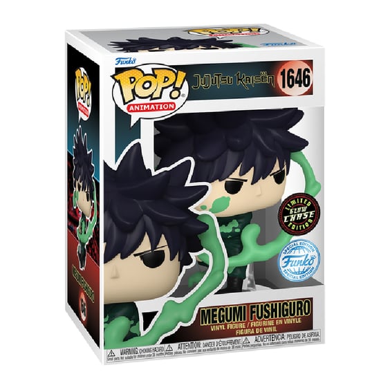 Фигурка Funko POP!: Animation: Jujutsu Kaisen: Megumi Fushiguro (Special Edition) (Glow) (Chase Limited Edition), (821421) 3