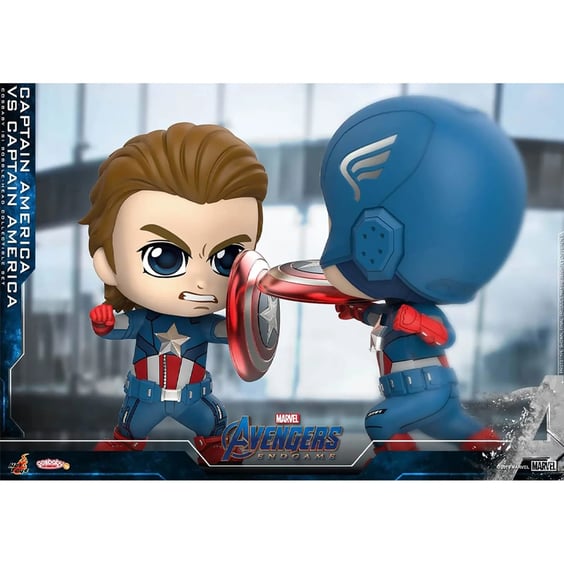 Коллекционные фигуры Hot Toys: Marvel: Avengers: Endgame: Captain America vs. Captain America, (82855) 2