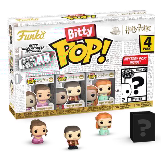 Набор фигурок Funko Bitty POP!: Wizarding World: Harry Potter (4-pack / 3+1 Mystery Bitties), (83655)