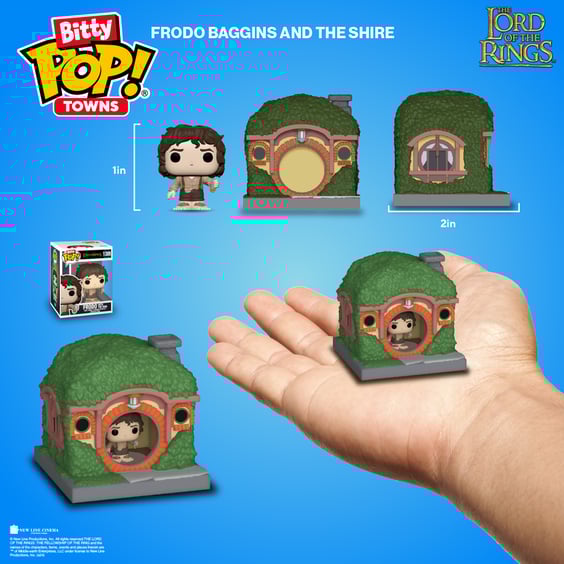 Фігурки Funko Bitty POP!: Towns: The Lord of The Rings: Frodo Baggins and The Shire, (83685) 4