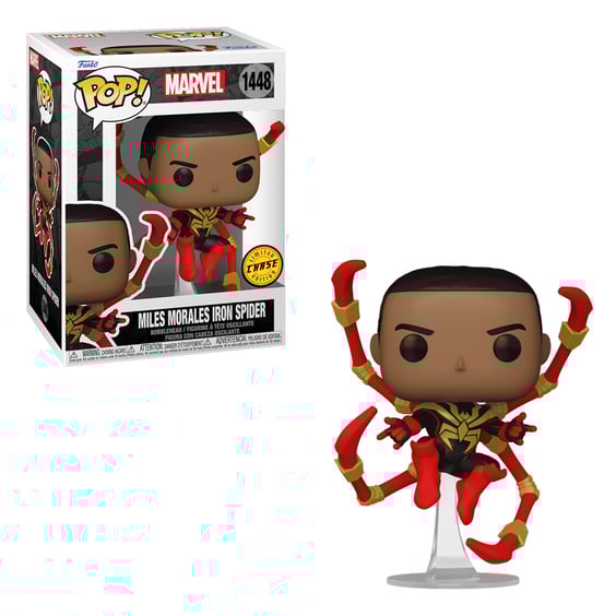 Фігурка Funko POP!: Marvel: Spider-Man: Miles Morales: Iron Spider (Chase Limited Edition), (837538)