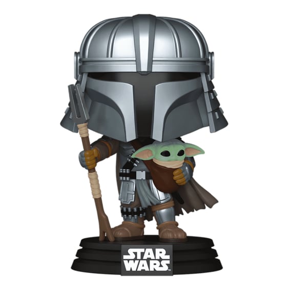 Фігурка Funko POP!: Star Wars: The Mandalorian: The Mandalorian w/ Grogu (Impressions) (Special Edition), (85188) 2