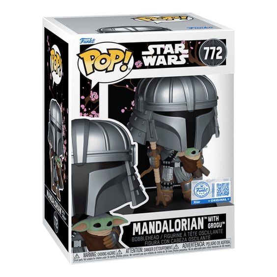 Фігурка Funko POP!: Star Wars: The Mandalorian: The Mandalorian w/ Grogu (Impressions) (Special Edition), (85188) 3