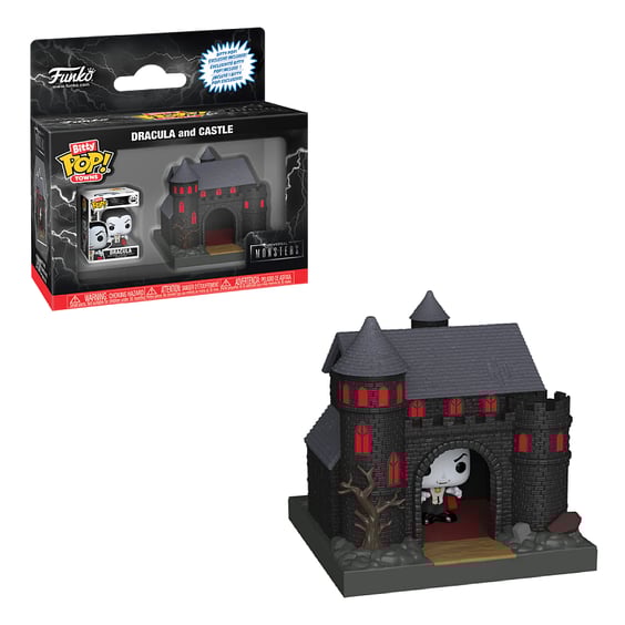 Фігурка Funko Bitty POP!: Towns: Universal Monsters: Dracula and Castle, (88814)