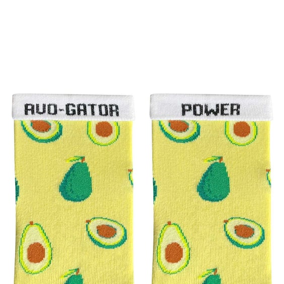 Шкарпетки Noskar: Авокадо: «Avo-gator Power» (р. 36-40), (91391) 2