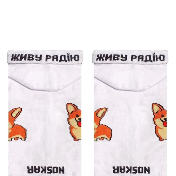 Носки Noskar: Коргі: «Живу Радію» (короткие) (р. 41-46), (91572) 2