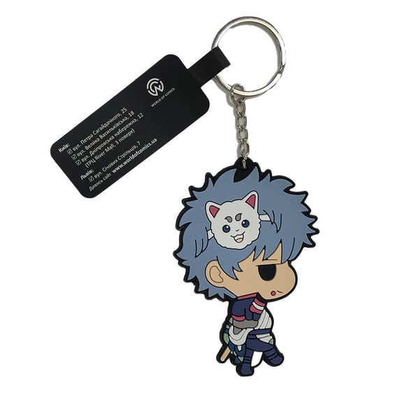 Брелок двухсторонний Gintama: Gintoki Sakata (Chibi), (9289)