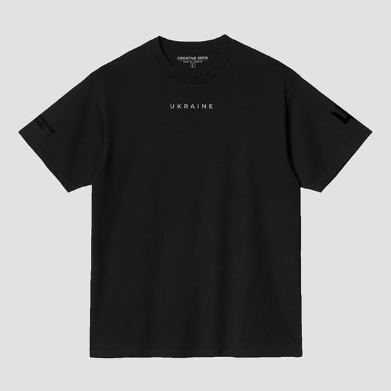 Футболка Creative Depo: «Ukraine» (XL) (чорна), (981301)