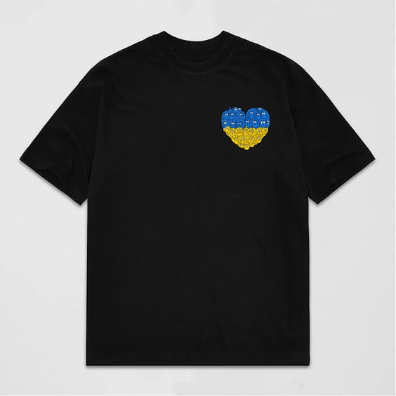 Футболка Creative Depo: «Українське серце» (S) (чорна), (981311)