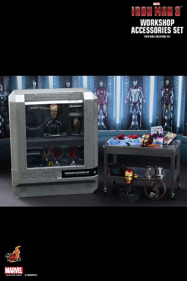 Набор аксессуаров Hot Toys: Мастерская Iron man, (86024)