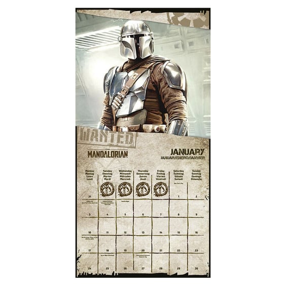 Календар Pyramid (2022): Star Wars (The Mandalorian), (757909) 2