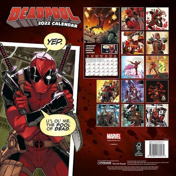 Календар Pyramid (2022): Deadpool, (757917) 2