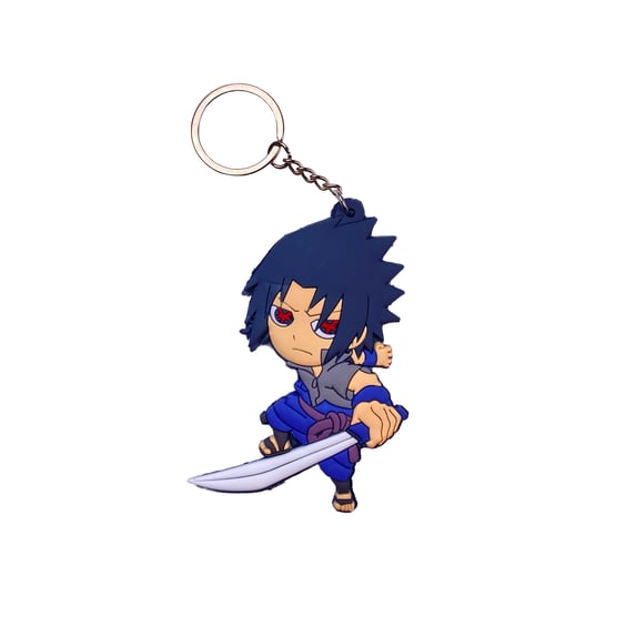 Брелок двосторонній Naruto: Sasuke Uchiha, (10053)