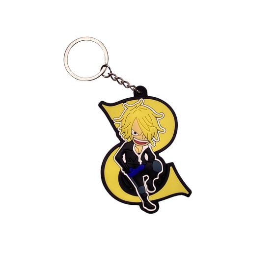 Брелок двухсторонний Anime: One Piece S for Sanji, (10348)