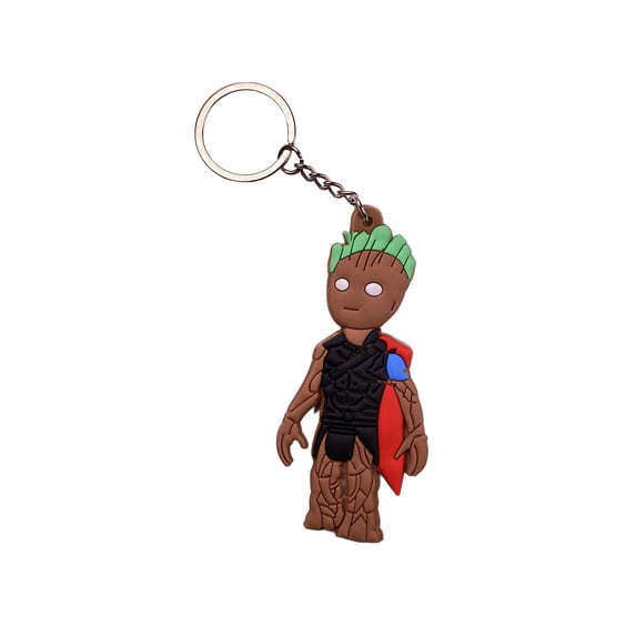 Брелок двухсторонний Marvel: Grootized Thor, (10416)