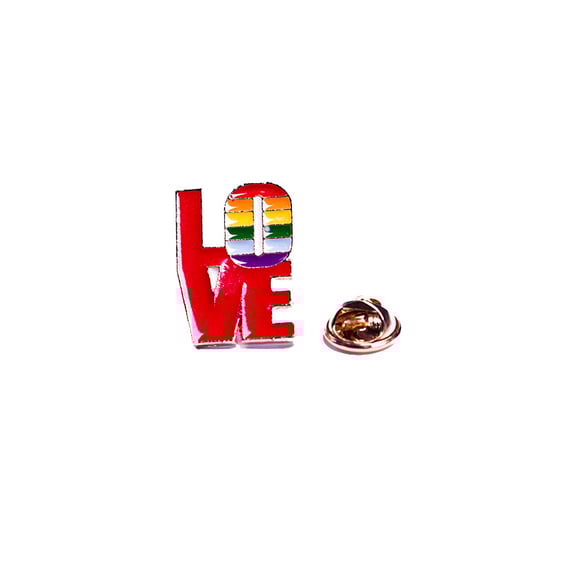 Металлический значок (пин) «Love» (Pride), (11027)