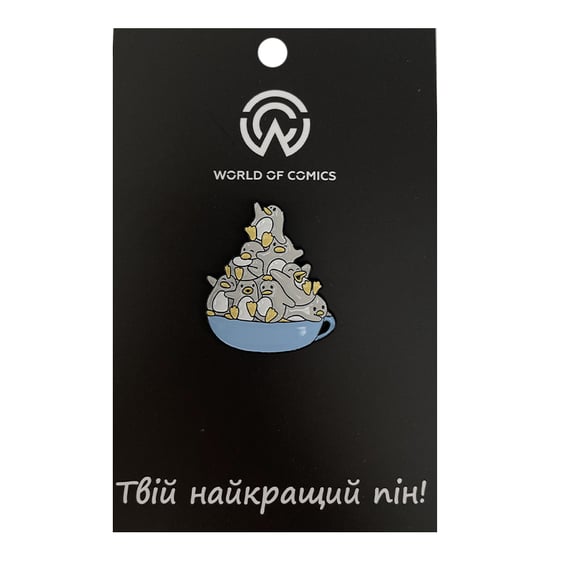 Металевий значок (пін) Penguins in Cup, (11342)