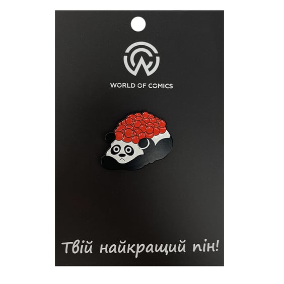 Металевий значок (пін) Panda-Roll, (11497)