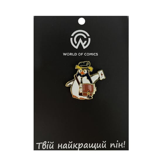 Металевий значок (пін) Penguin Postman, (11821)