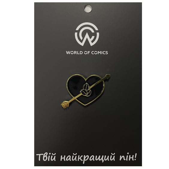Металлический значок (пин) In Love w/ Coffee Beans, (12159)