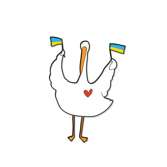 Пин Gifty: Гусь: «Флажки», (720018)