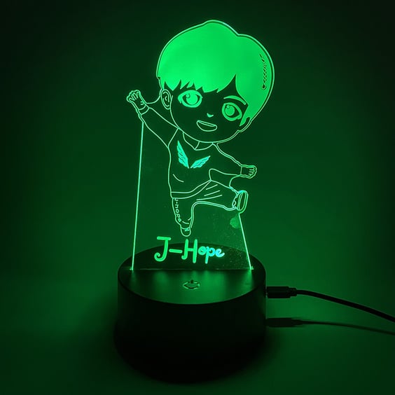 Акриловий світильник BTS: J-Hope (Chibi), (44571)