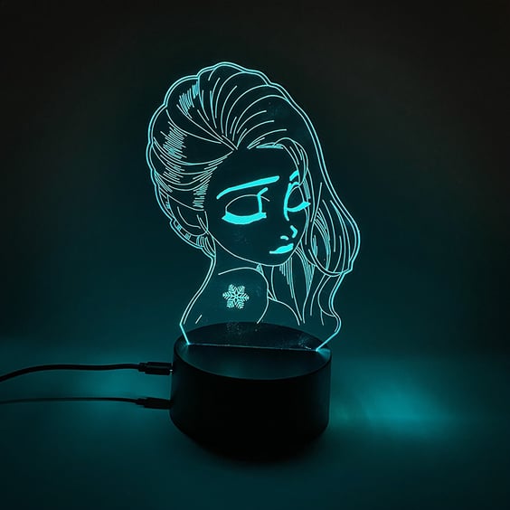 Акриловий світильник Disney: Frozen: Elsa, (44590)