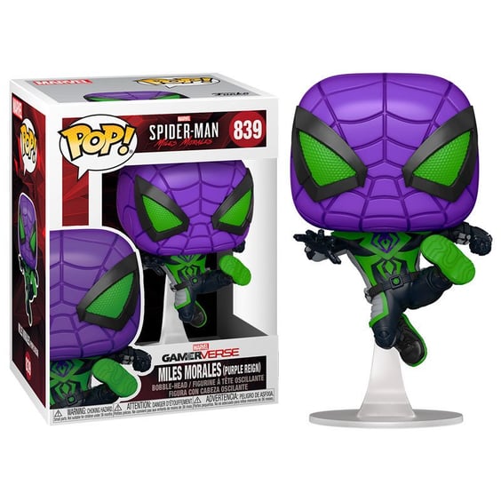 Фигурка Funko POP! Games: Marvel: Spider-Man: Miles Morales: Gamerverse Miles Morales (Purple Reign), (54695)