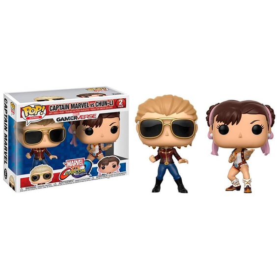 Фігурки Funko POP! Games: Marvel vs. Capcom Infinite: Captain Marvel vs Chun-Li (2-Pack), (22767)