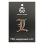 Металевий значок (пін) Death Note: L: Logo, (14059)