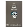 Металевий значок (пін) Skull w/ Butterflies, (14703)