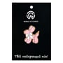Металевий значок (пін) Pink Balloon Dog with White Bow, (14739)