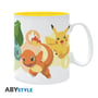Кружка ABYstyle: Pokemon: Pikachu, Charmander, Squirtle and Bulbasaur, (153566)