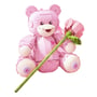 Конструктор Jaki: Teddy Pink Bear w/ Pink Roses, (210758) 2