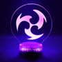 Акриловий світильник Genshin Impact: Electro: Logo, (40960)