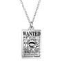 Металевий кулон One Piece: Monkey D. Luffy: «Wanted», (600358)
