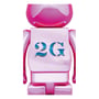 *Original* Be@rbrick: Hajime Sorayama x 2G (Pink) (Gold) (400%), (600536) 5