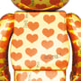 *Original* Be@rbrick: Hide: Gold Heart (Set) (100% & 400%), (607962) 3