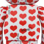 *Original* Be@rbrick: Hide: White Heart (Set) (100% & 400%), (610528) 4