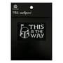 Шеврон Star Wars: The Mandalorian: Mandalorian: «‎This Is The Way» (Black), (6412)