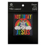 Патч Rainbow Baphomet: «Not Today Jesus‎» (Meme), (6640)