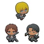 Набір джибітсів Attack on Titan: Eren Yeager, Armin Arlelt and Levi Ackerman, (6668)