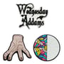 Набор джибитсов The Addams Family: Wednesday: Logo, Thing and Stained Glass Window, (6679)
