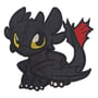 Патч How to Train Your Dragon: Toothless (Chibi) (19см), (6697)