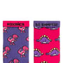 Шкарпетки Noskar: Purple Dinosaurs: «Кохайся, бо вимреш» (р. 36-40), (91396) 2